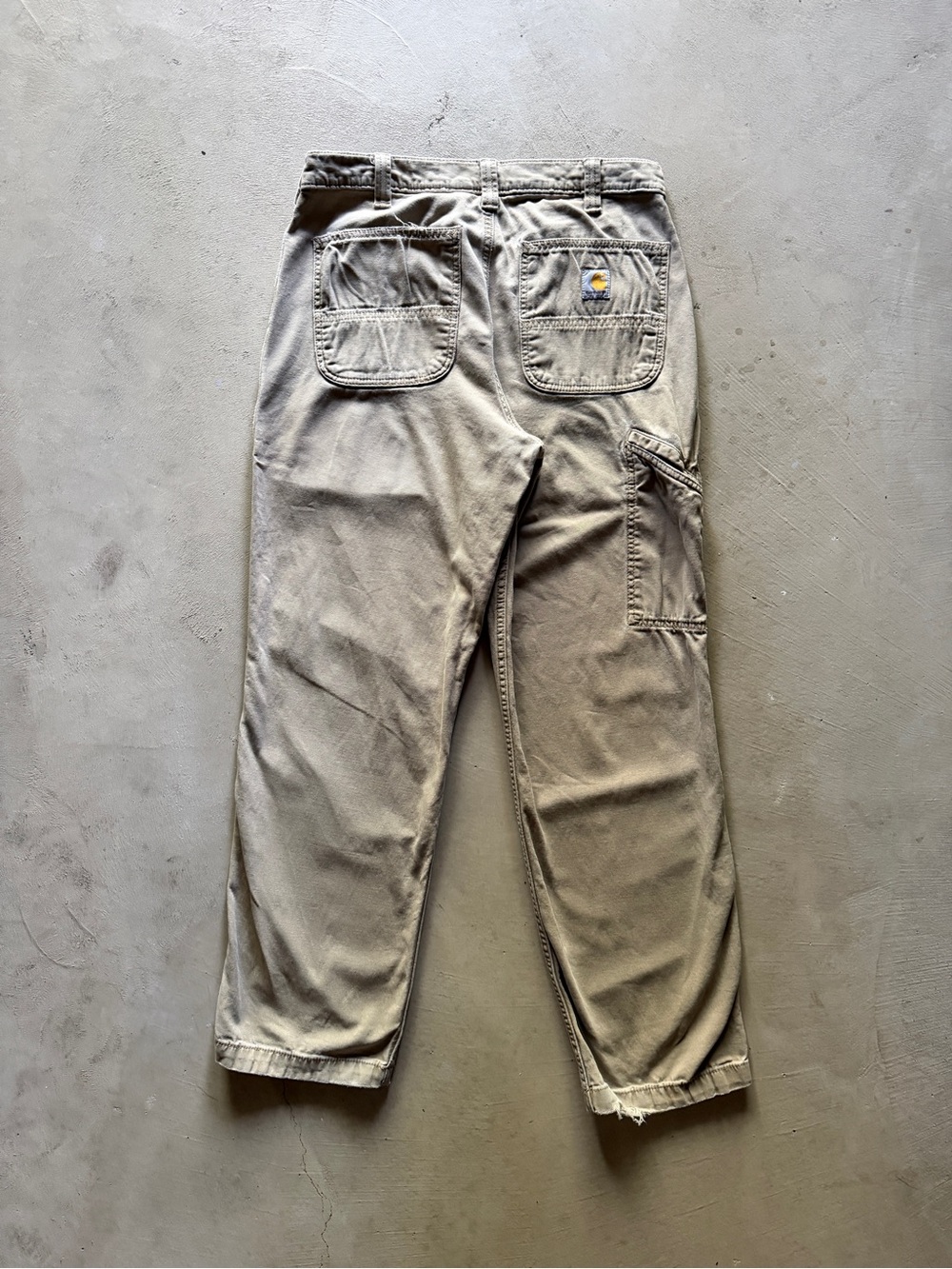 carhartt relaxed fit tan cream carpenter pants